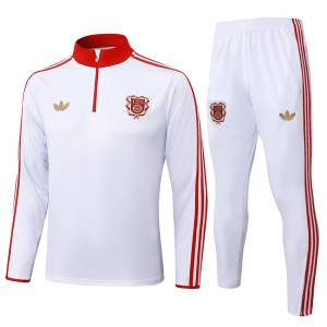 Survetement Bayern Munich Training 2024 2025 Blanc Rouge