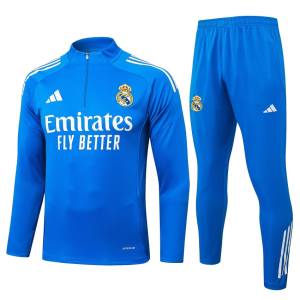 Survetement Real Madrid Training 2025 2026 Bleu Clair