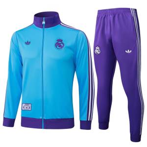 Survetement Real Madrid Veste 2025 2026 Bleu Ciel
