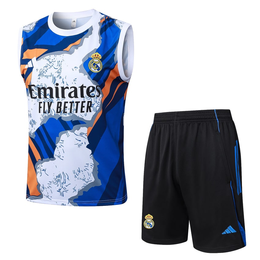 Debardeur Short Real Madrid 2025 2026 Bleu Tache (1)