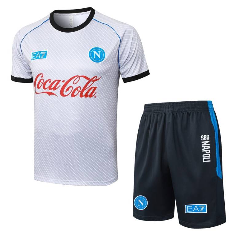 Ensemble Maillot Short Naples 2025 2026 Blanc (1)