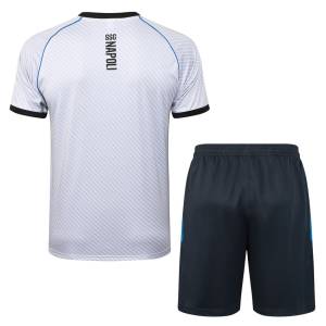 Ensemble Maillot Short Naples 2025 2026 Blanc (3)