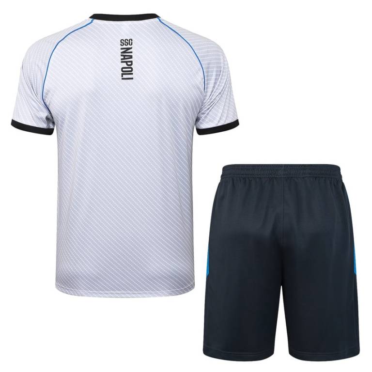Ensemble Maillot Short Naples 2025 2026 Blanc (3)