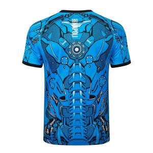 Ensemble Maillot Short Naples 2025 2026 Bleu Motif (4)