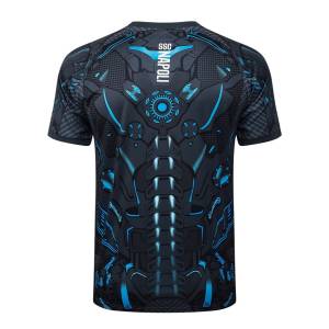 Ensemble Maillot Short Naples 2025 2026 Noir Motif (2)