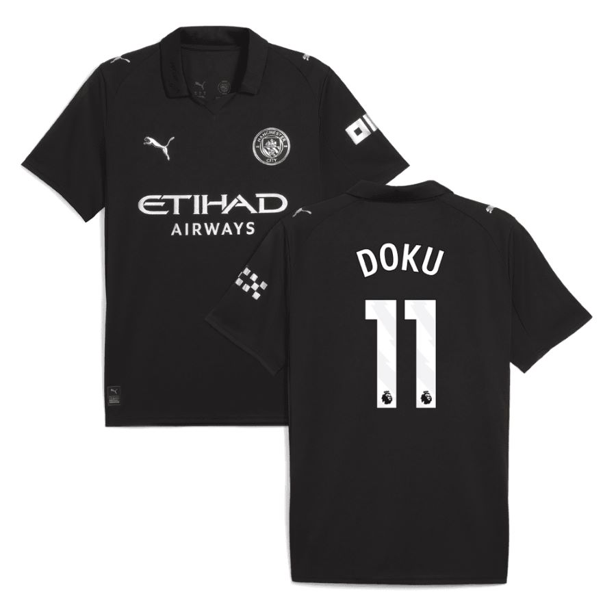 Maillot Manchester City Exterieur 2025 2026 Doku (1)