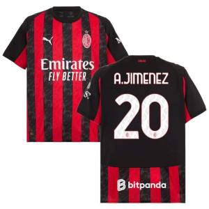 Maillot Milan AC Domicile 2025 2026 A. Jimenez (1)