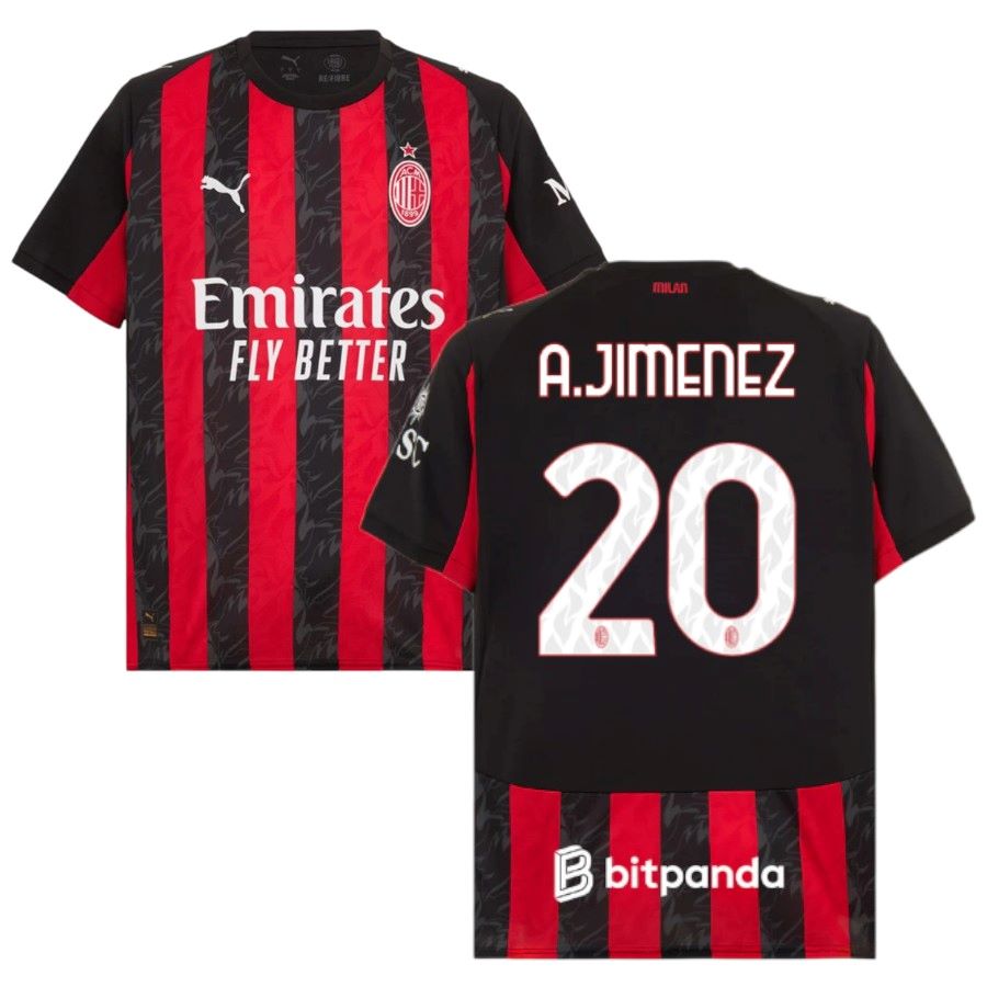 Maillot Milan AC Domicile 2025 2026 A. Jimenez (1)