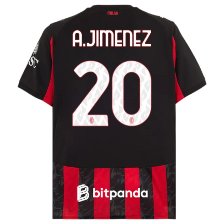 Maillot Milan AC Domicile 2025 2026 A. Jimenez (2)