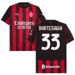 Maillot Milan AC Domicile 2025 2026 Bartesaghi (1)