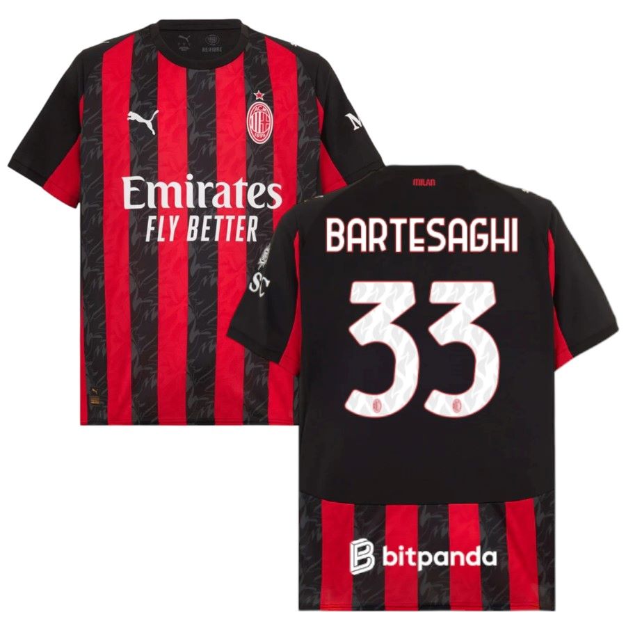 Maillot Milan AC Domicile 2025 2026 Bartesaghi (1)