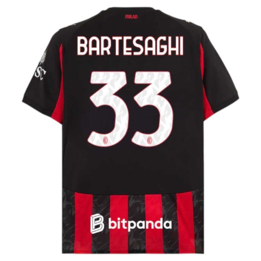 Maillot Milan AC Domicile 2025 2026 Bartesaghi (2)