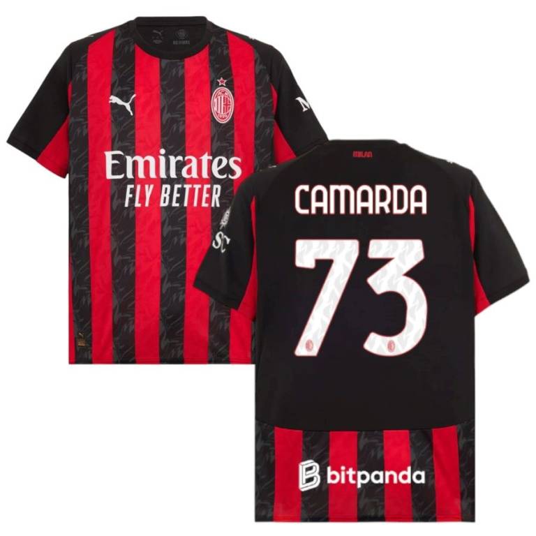 Maillot Milan AC Domicile 2025 2026 Camarda (1)