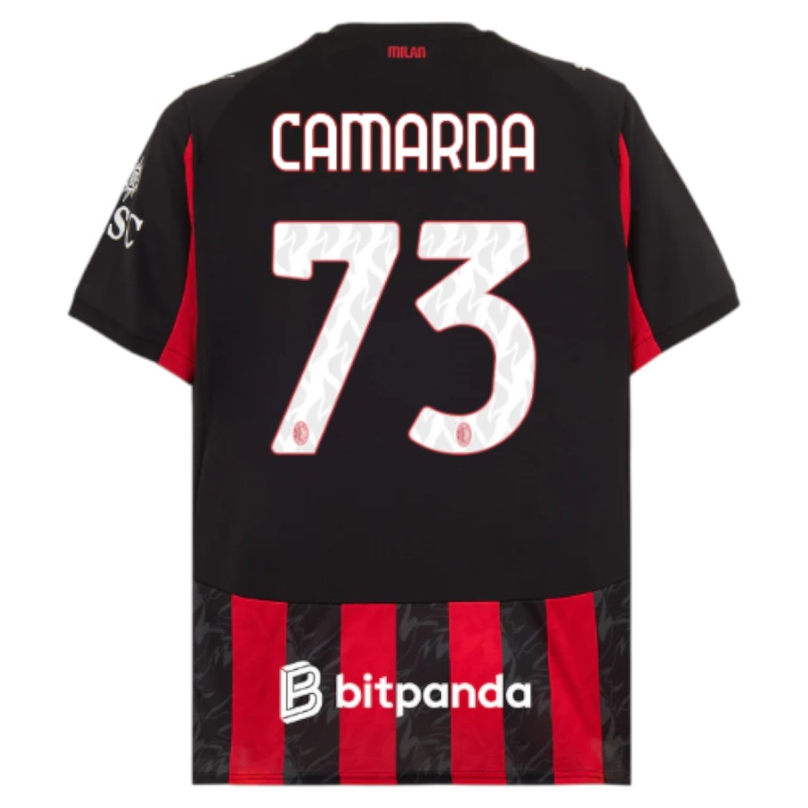 Maillot Milan AC Domicile 2025 2026 Camarda (2)