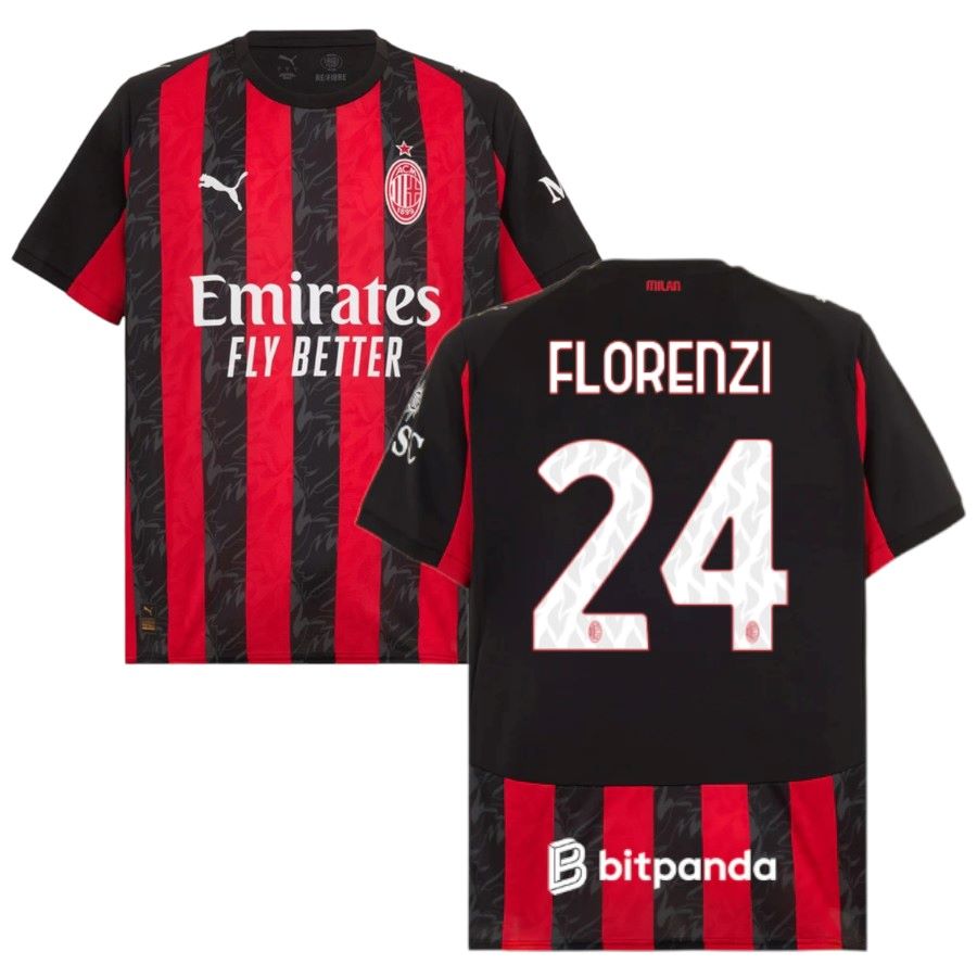 Maillot Milan AC Domicile 2025 2026 Florenzi (1)