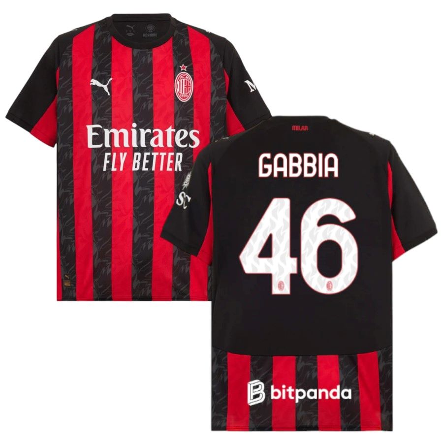 Maillot Milan AC Domicile 2025 2026 Gabbia (1)