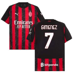 Maillot Milan AC Domicile 2025 2026 Gimenez (1)