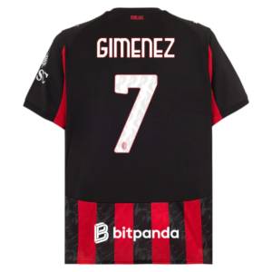 Maillot Milan AC Domicile 2025 2026 Gimenez (2)