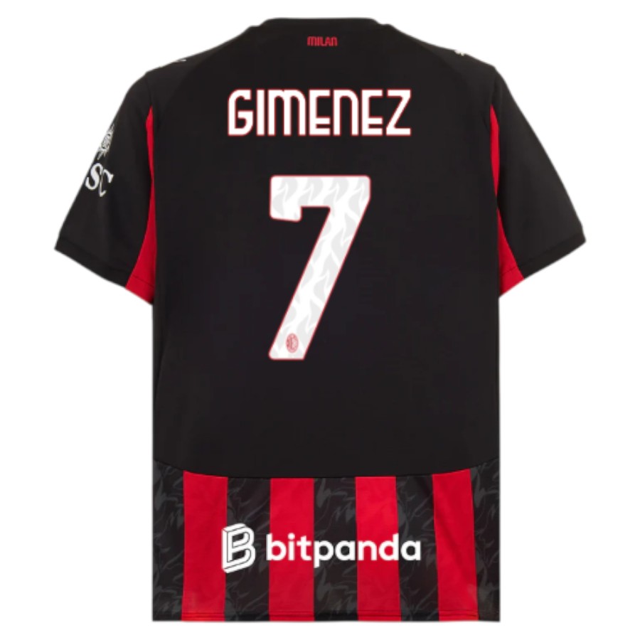 Maillot Milan AC Domicile 2025 2026 Gimenez (2)