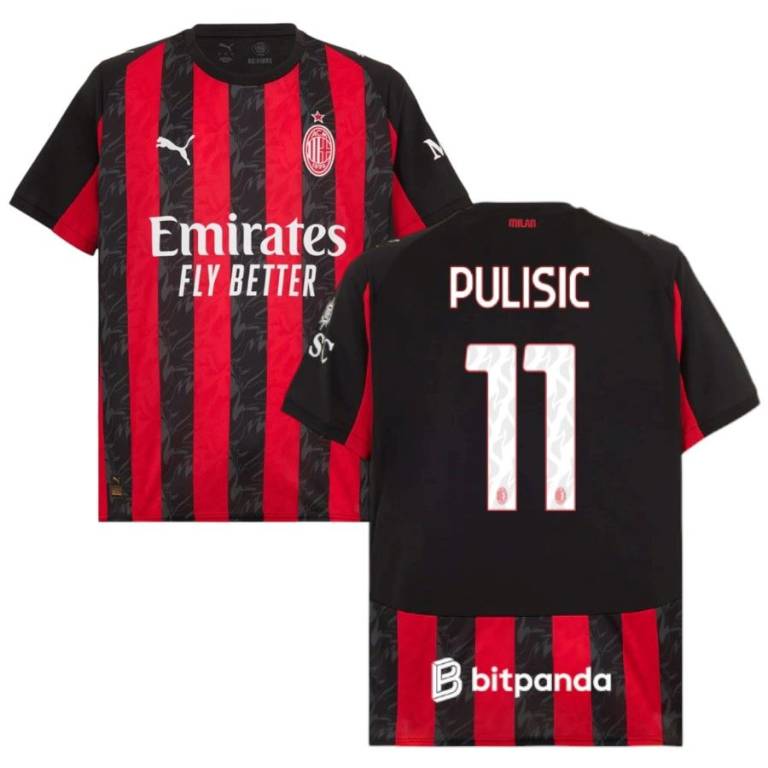 Maillot Milan AC Domicile 2025 2026 Pulisic (1)