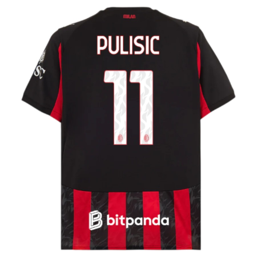 Maillot Milan AC Domicile 2025 2026 Pulisic (2)