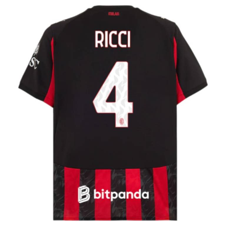 Maillot Milan AC Domicile 2025 2026 Ricci (2)