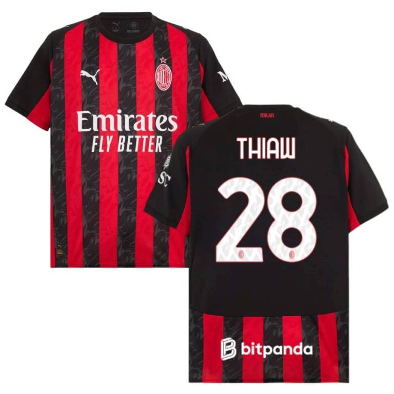 Maillot Milan AC Domicile 2025 2026 Thiaw (1)