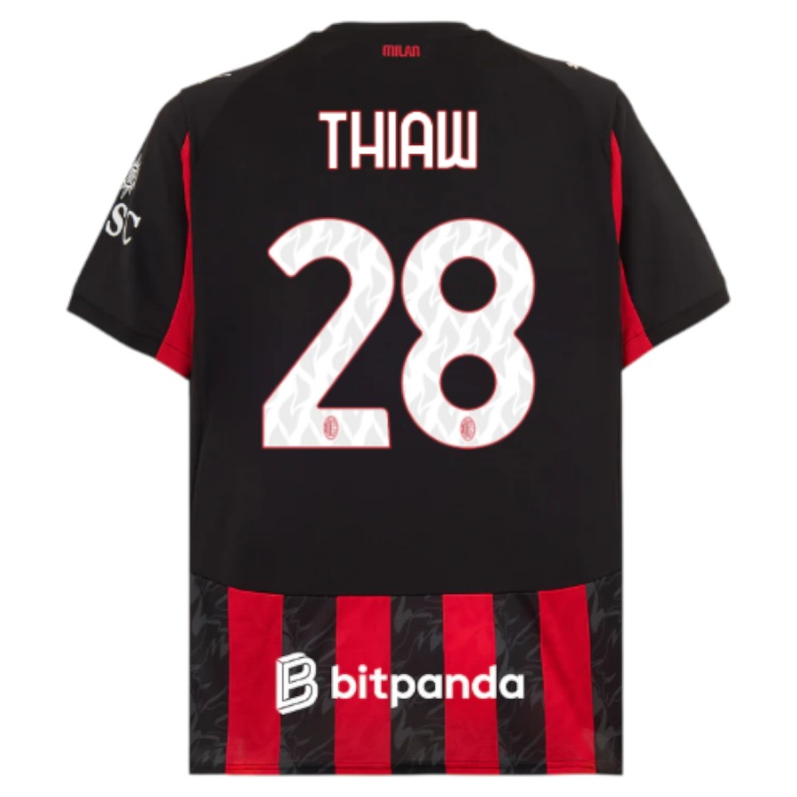Maillot Milan AC Domicile 2025 2026 Thiaw (2)