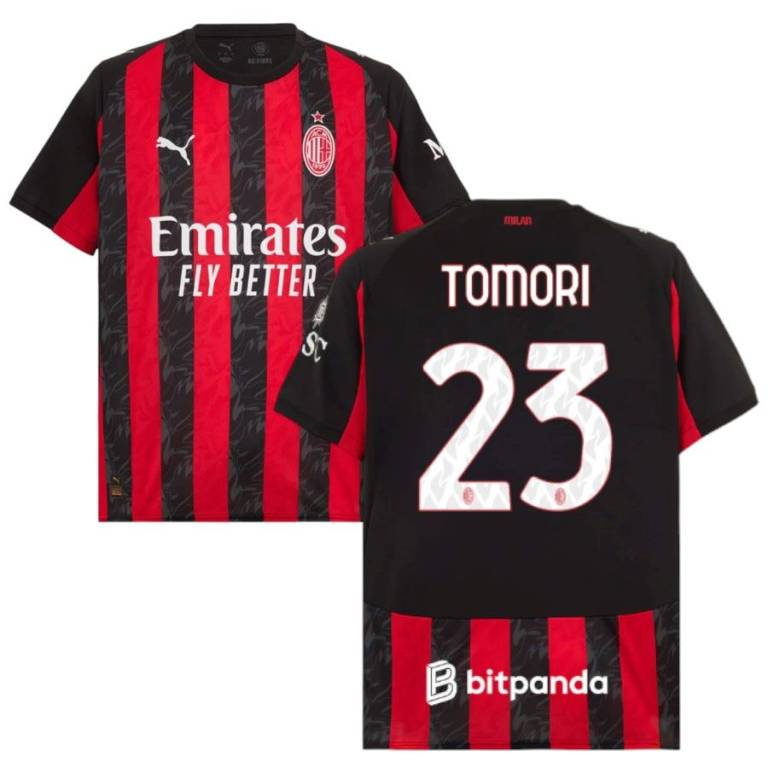 Maillot Milan AC Domicile 2025 2026 Tomori (1)