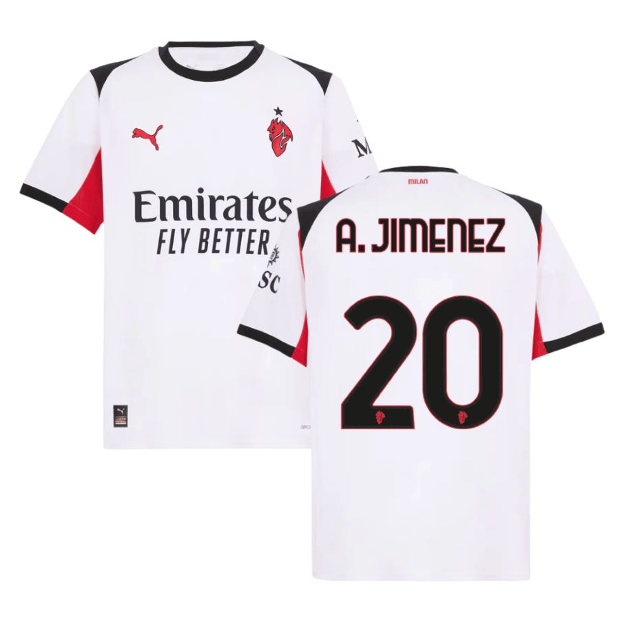 Maillot Milan AC Exterieur 2025 2026 A. Jimenez (1)