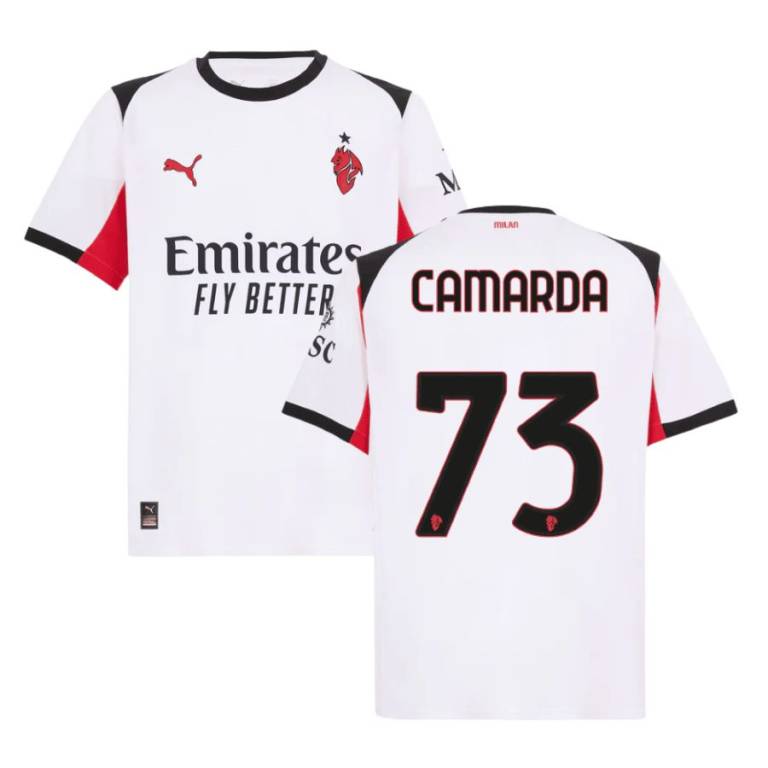 Maillot Milan AC Exterieur 2025 2026 Camarda (1)