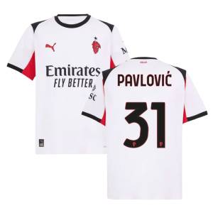 Maillot Milan AC Exterieur 2025 2026 Pavlovic (1)