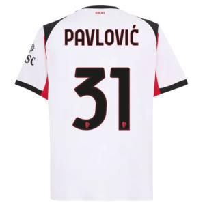 Maillot Milan AC Exterieur 2025 2026 Pavlovic (2)