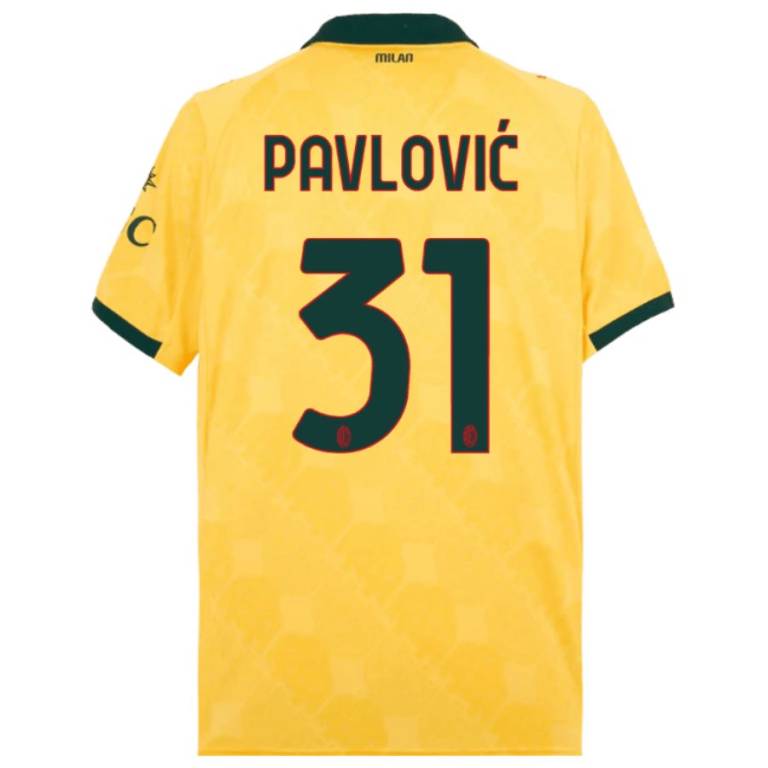 Maillot Milan AC Third 2025 2026 Pavlovic (2)
