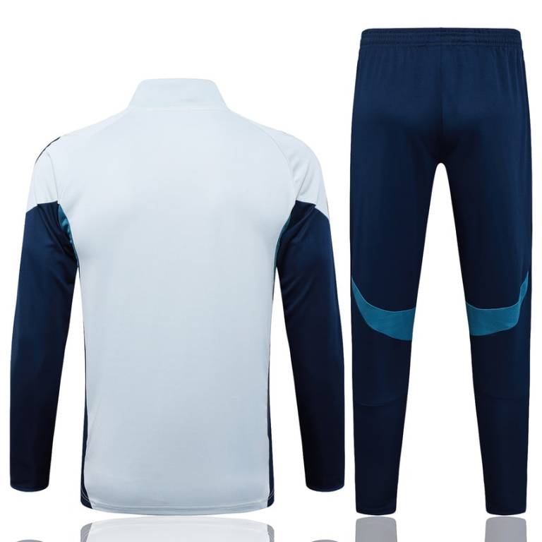 Survetement Arsenal Veste 2025 2026 Blanc Bleu (4)