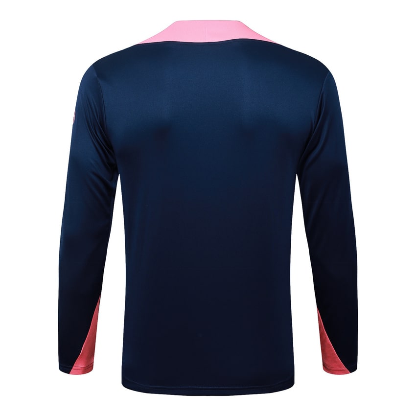 Survetement Barca Training 2025 2026 Bleu Rose Motif (3)
