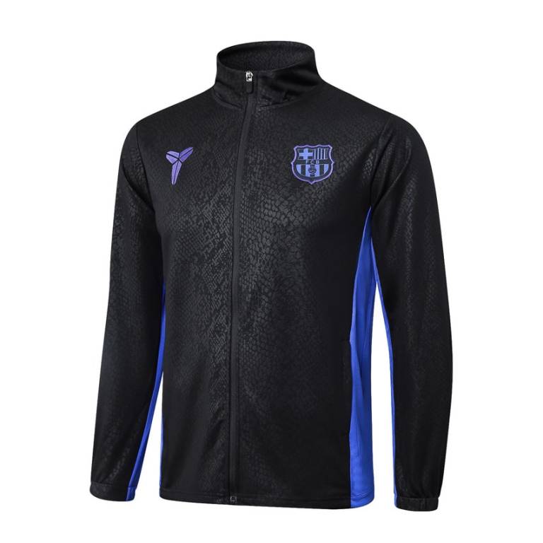 Survetement Barca Veste 2025 2026 Noir Charbon (2)