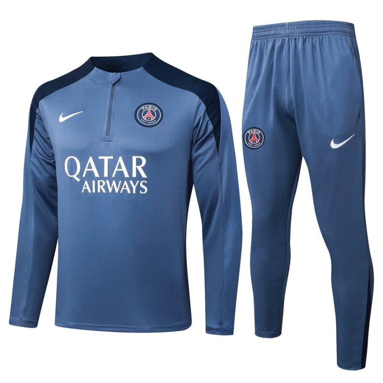 Survetement PSG Training 2025 2026 Bleu Océan (1)