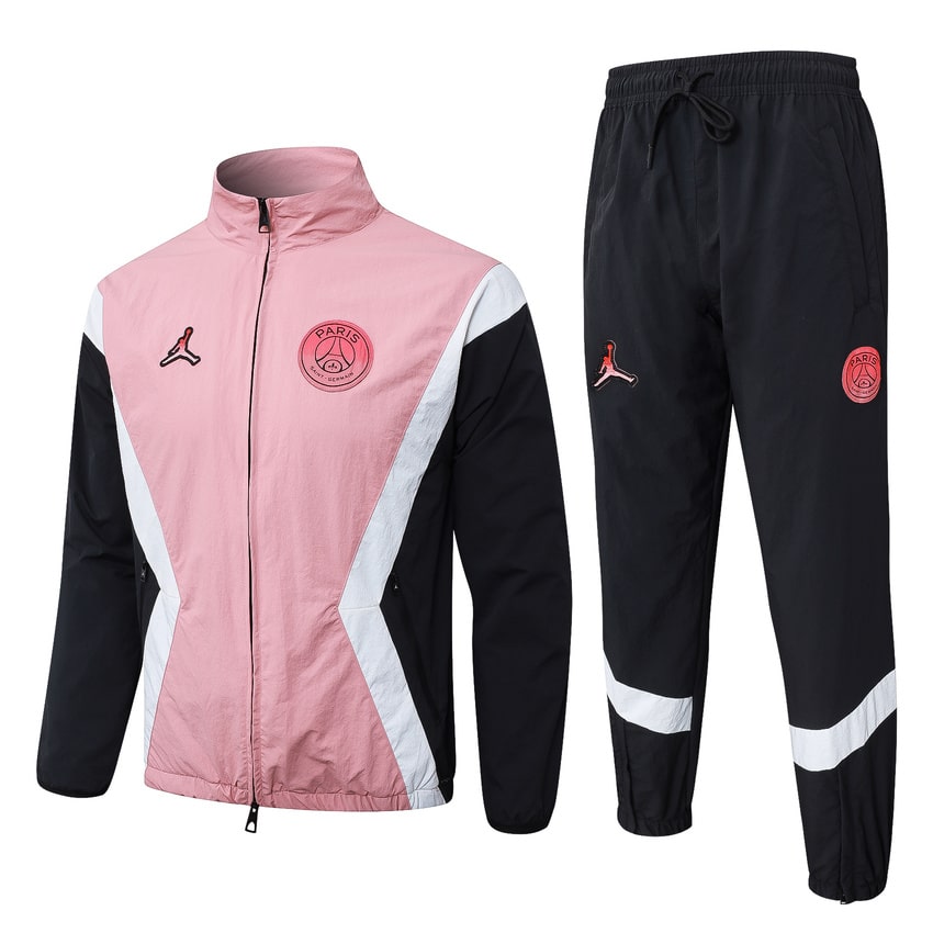 Survetement PSG Veste 2025 2026 Rose Noir (1)