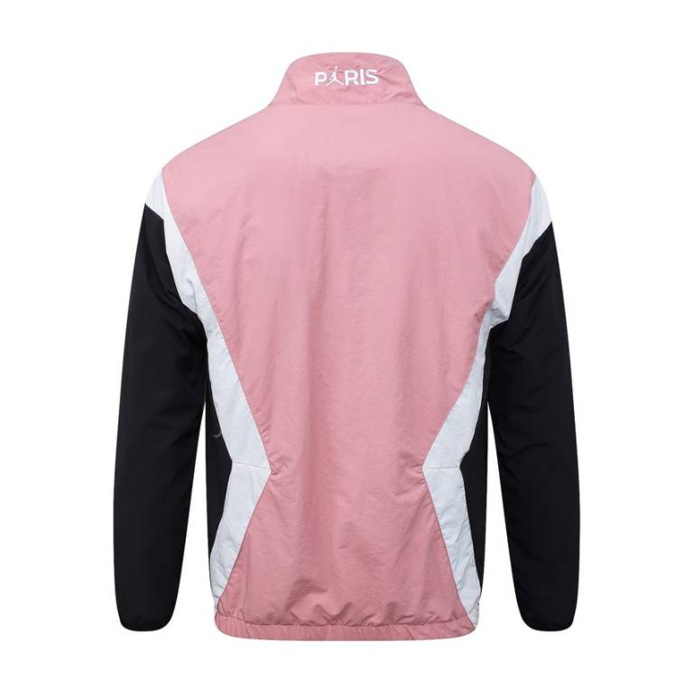 Survetement PSG Veste 2025 2026 Rose Noir (3)