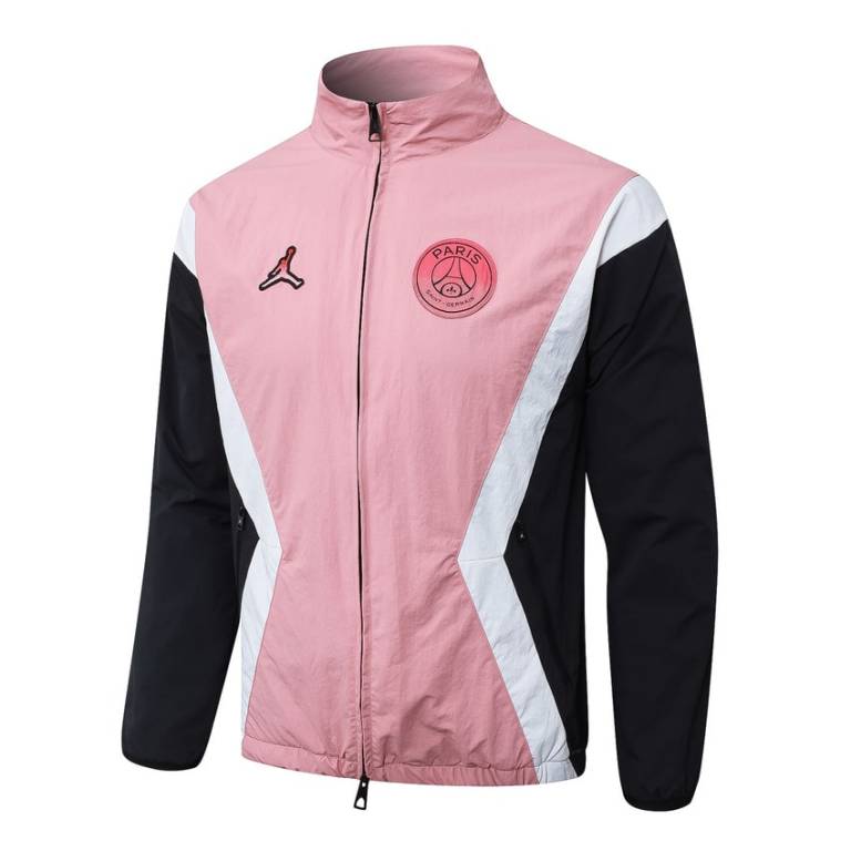 Survetement PSG Veste 2025 2026 Rose Noir (4)