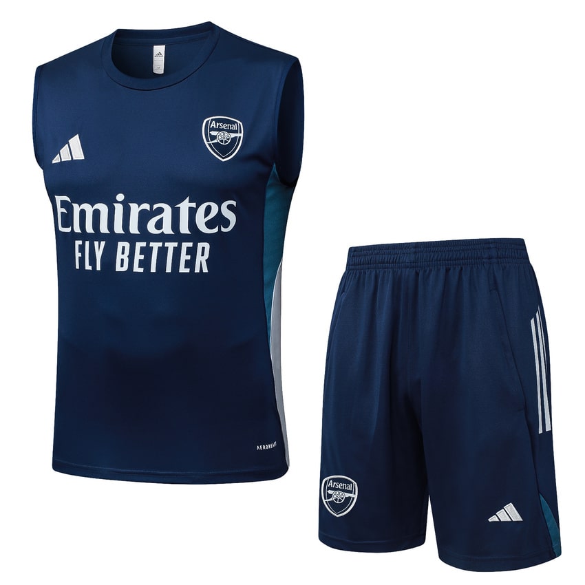 Debardeur Short Arsenal 2025 2026 Bleu Blanc (1)