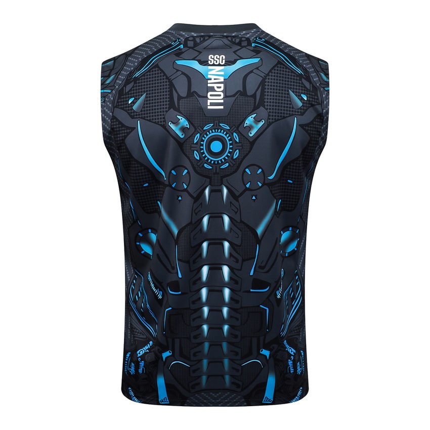 Debardeur Short Naples 2025 2026 Noir Motif (2)