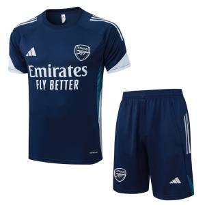 Ensemble Maillot Short Arsenal 2025 2026 Bleu Blanc
