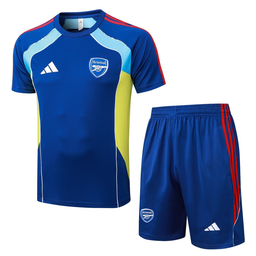 Ensemble Maillot Short Arsenal 2025 2026 Bleu Clair (1)
