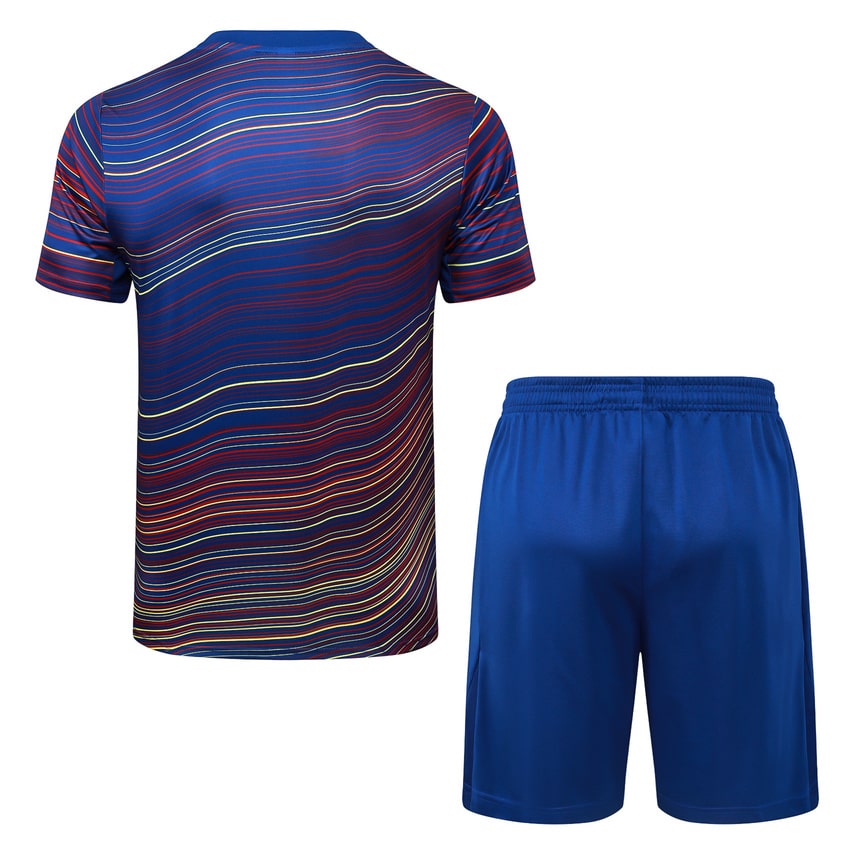 Ensemble Maillot Short Barca 2025 2026 Bleu Clair (2)
