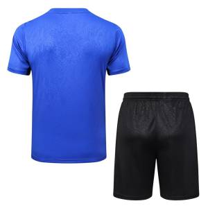 Ensemble Maillot Short Barca 2025 2026 Bleu Océan (3)