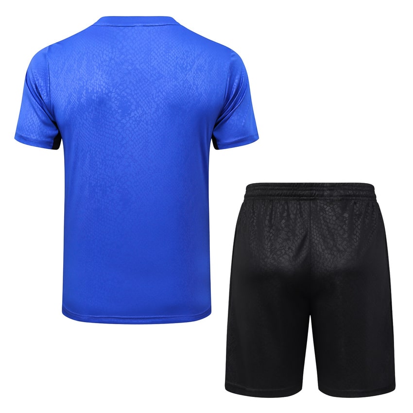 Ensemble Maillot Short Barca 2025 2026 Bleu Océan (3)