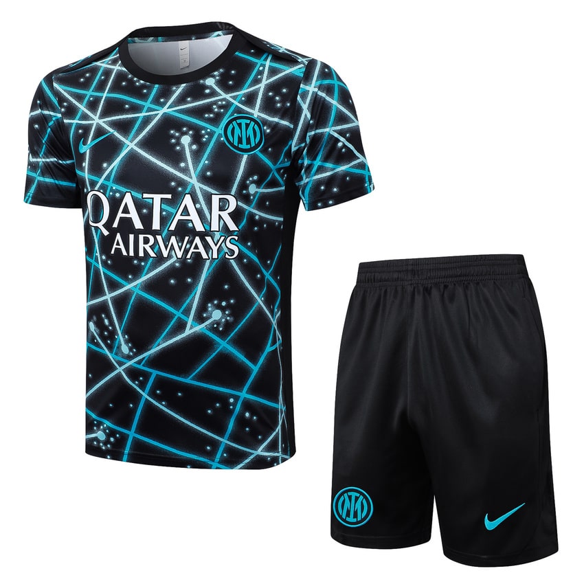 Ensemble Maillot Short Inter Milan 2025 2026 Noir Motif (1)