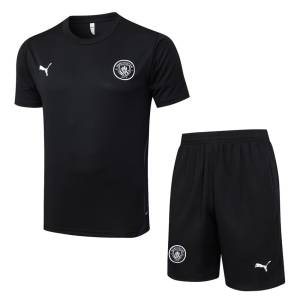 Ensemble Maillot Short Manchester City 2025 2026 Noir Sombre